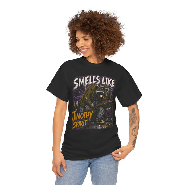 Smells Like Jimothy Spirit Tee — Vintage Grunge Band Shirt