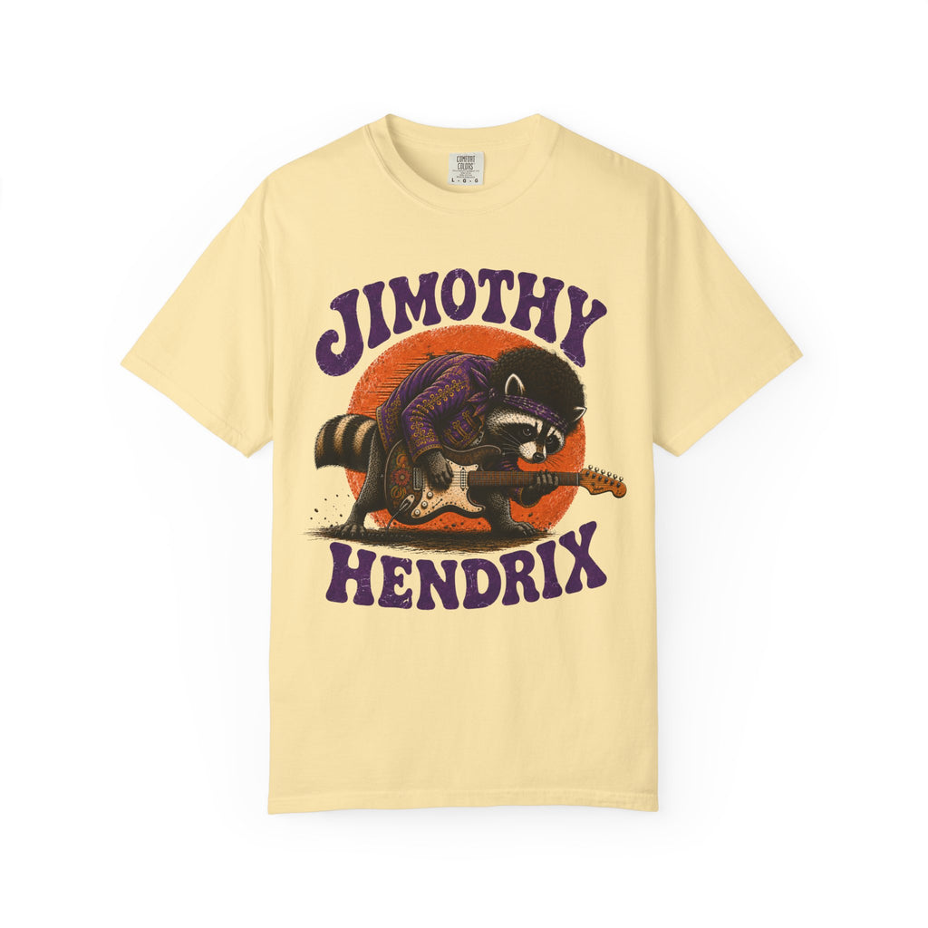Jimothy Hendrix raccoon playing electric guitar T-shirt | vintage rock tee