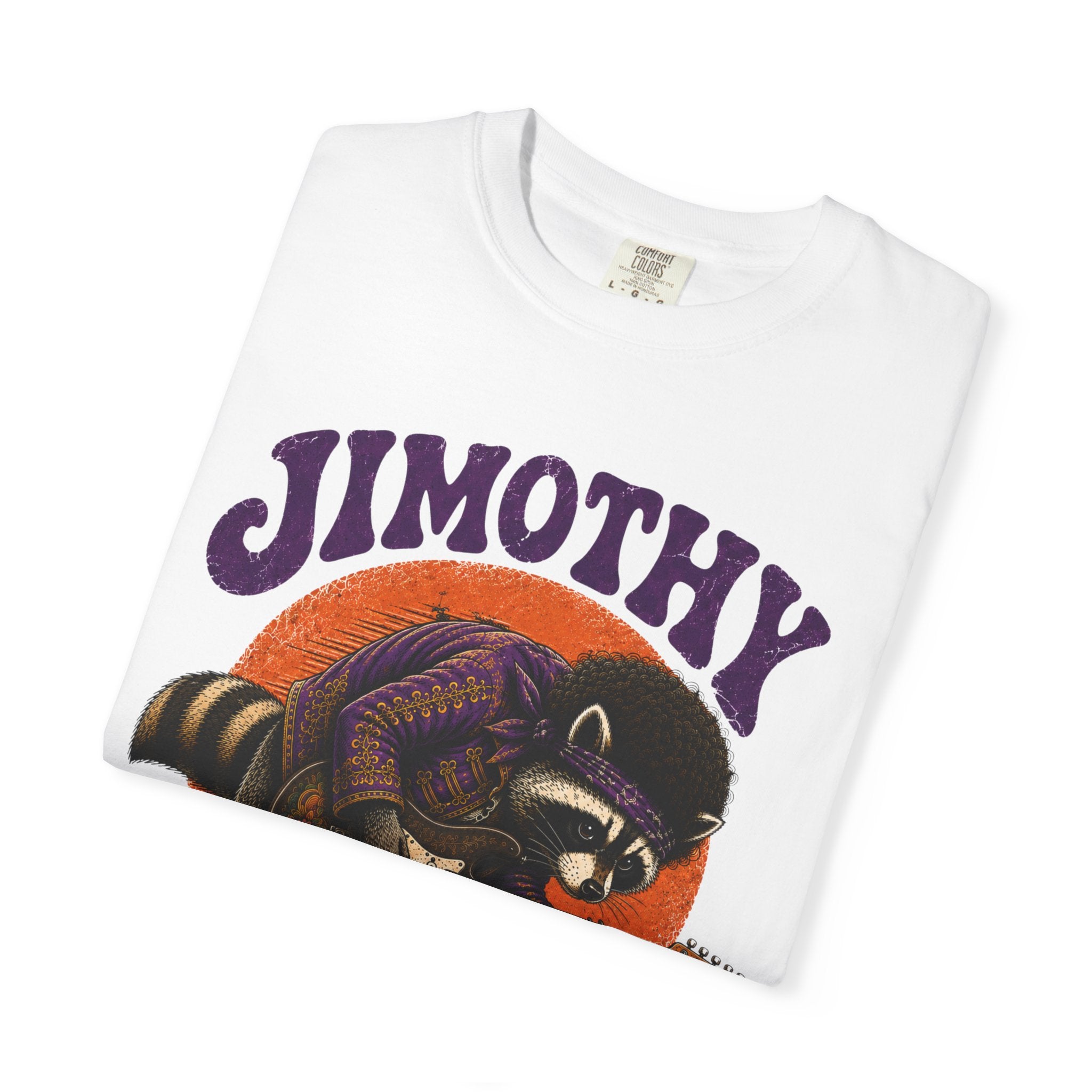 Jimothy Hendrix raccoon playing electric guitar T-shirt | vintage rock tee