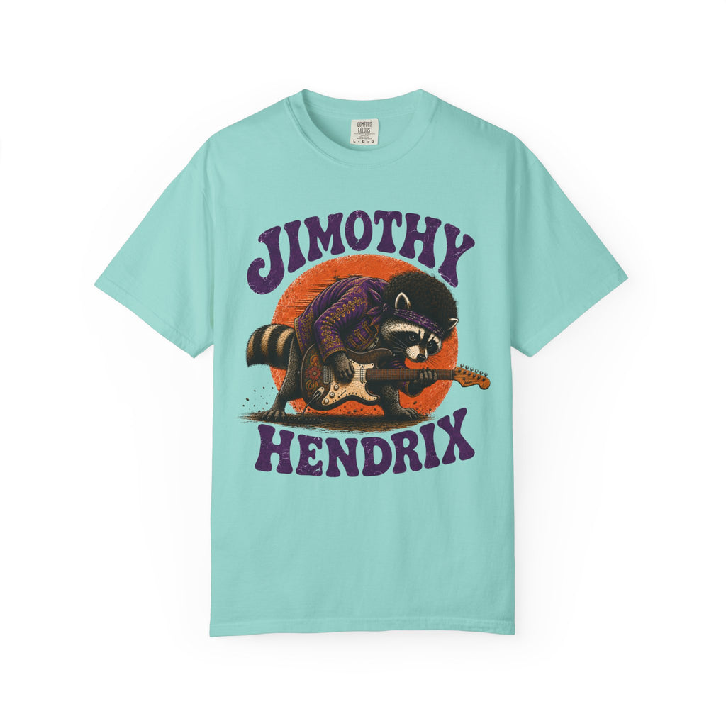 Jimothy Hendrix raccoon playing electric guitar T-shirt | vintage rock tee