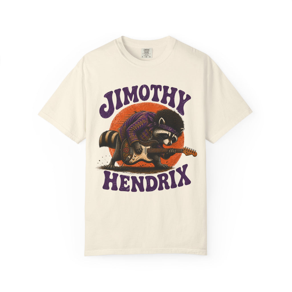 Jimothy Hendrix raccoon playing electric guitar T-shirt | vintage rock tee