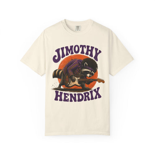 Jimothy Hendrix raccoon playing electric guitar T-shirt | vintage rock tee