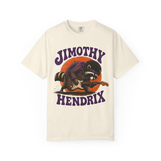 Jimothy Hendrix raccoon playing electric guitar T-shirt | vintage rock tee