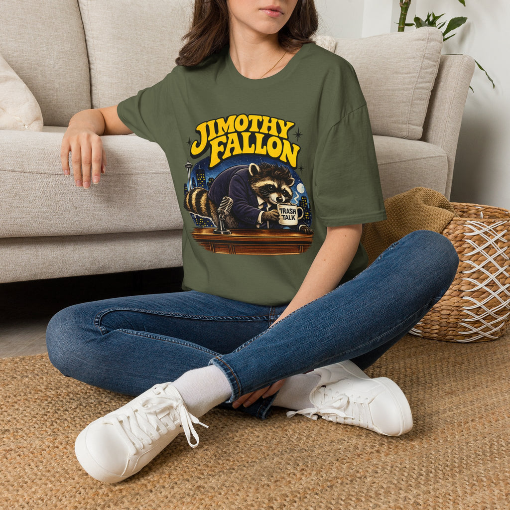 Jimothy Fallon Raccoon Graphic T-Shirt — Retro City Night Tee