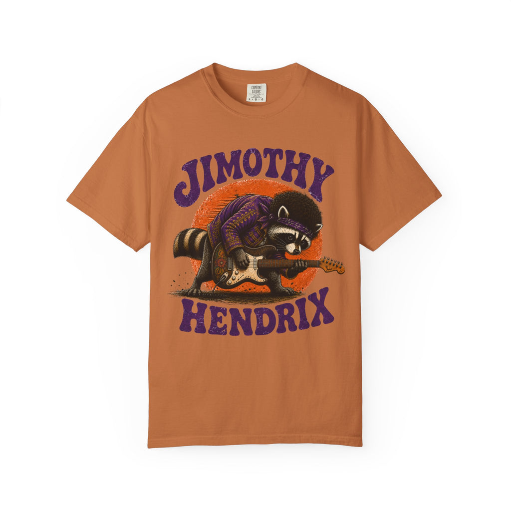 Jimothy Hendrix raccoon playing electric guitar T-shirt | vintage rock tee