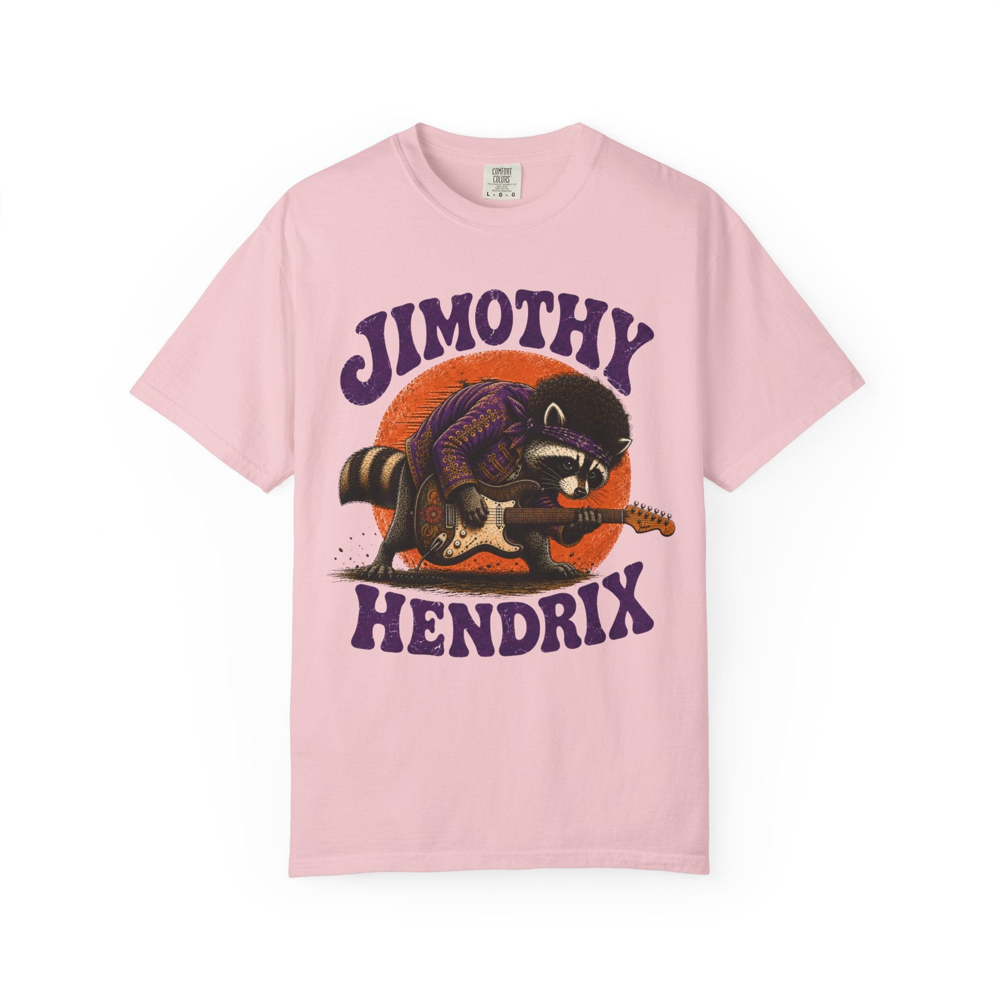 Jimothy Hendrix raccoon playing electric guitar T-shirt | vintage rock tee