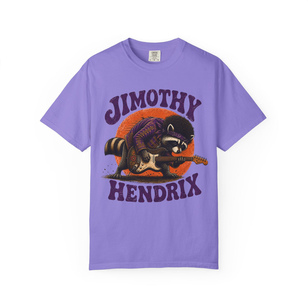 Jimothy Hendrix raccoon playing electric guitar T-shirt | vintage rock tee