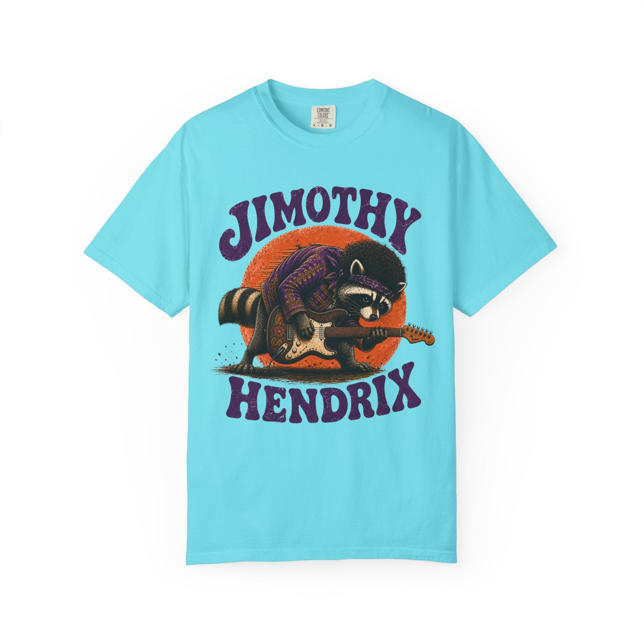 Jimothy Hendrix raccoon playing electric guitar T-shirt | vintage rock tee