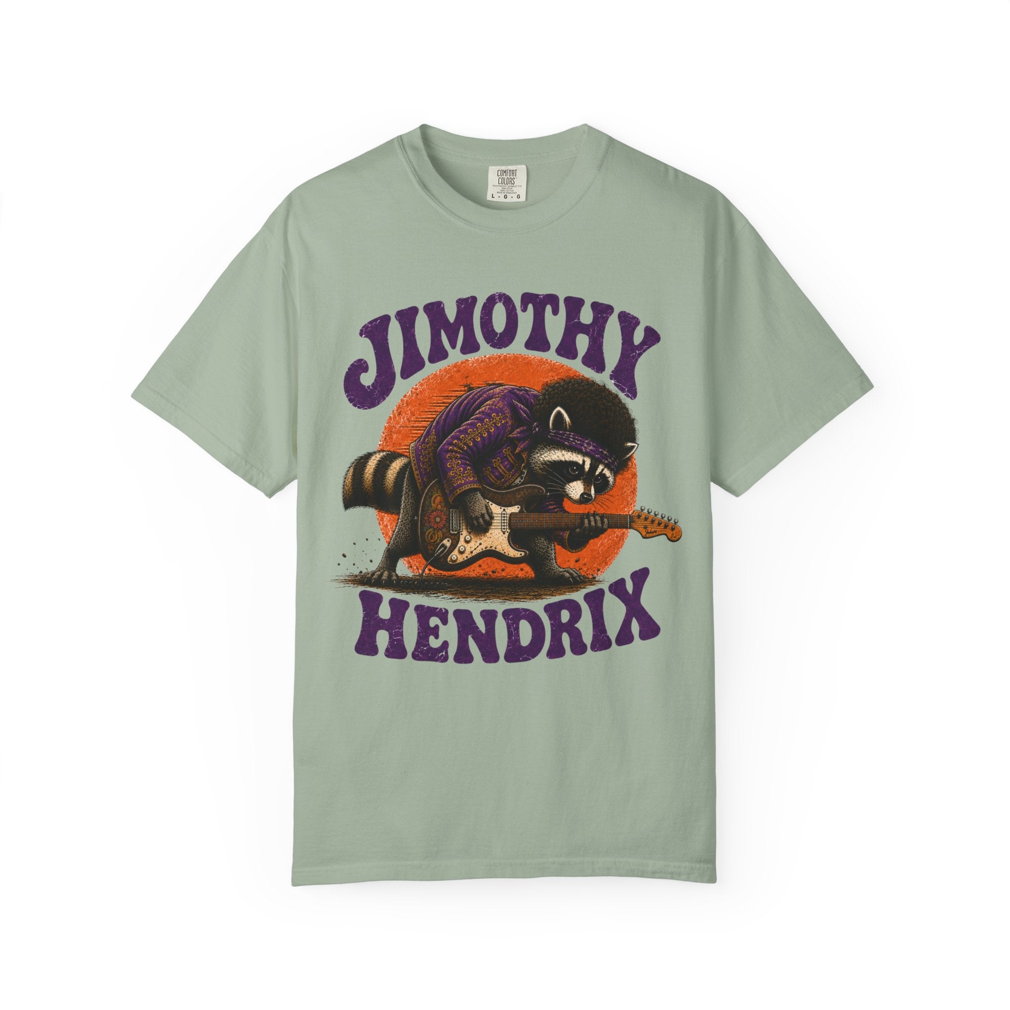 Jimothy Hendrix raccoon playing electric guitar T-shirt | vintage rock tee