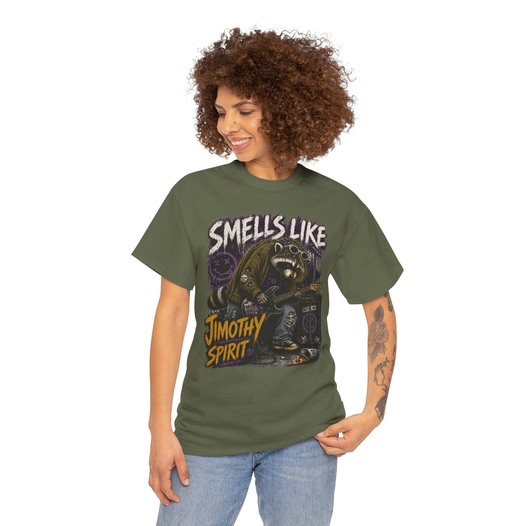 Smells Like Jimothy Spirit Tee — Vintage Grunge Band Shirt