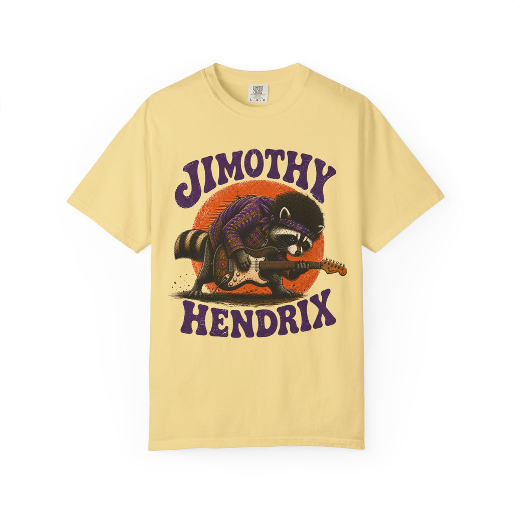 Jimothy Hendrix raccoon playing electric guitar T-shirt | vintage rock tee