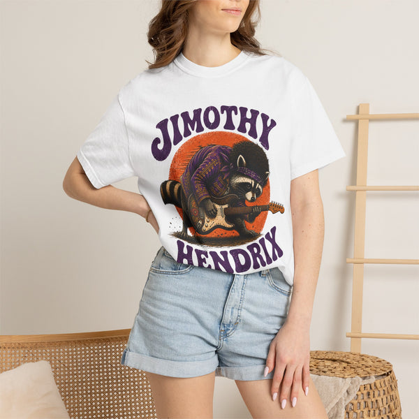 Jimothy Hendrix raccoon playing electric guitar T-shirt | vintage rock tee