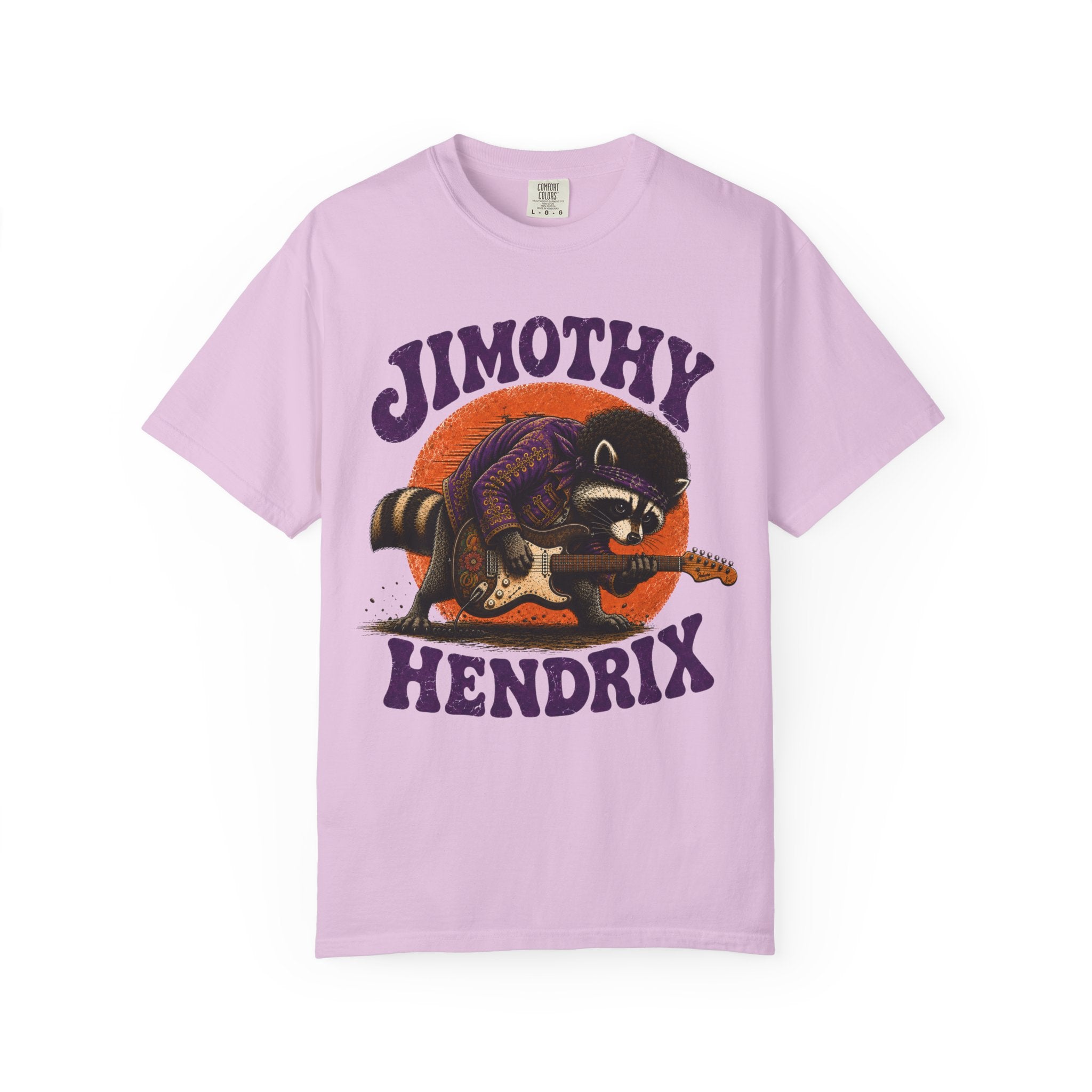 Jimothy Hendrix raccoon playing electric guitar T-shirt | vintage rock tee