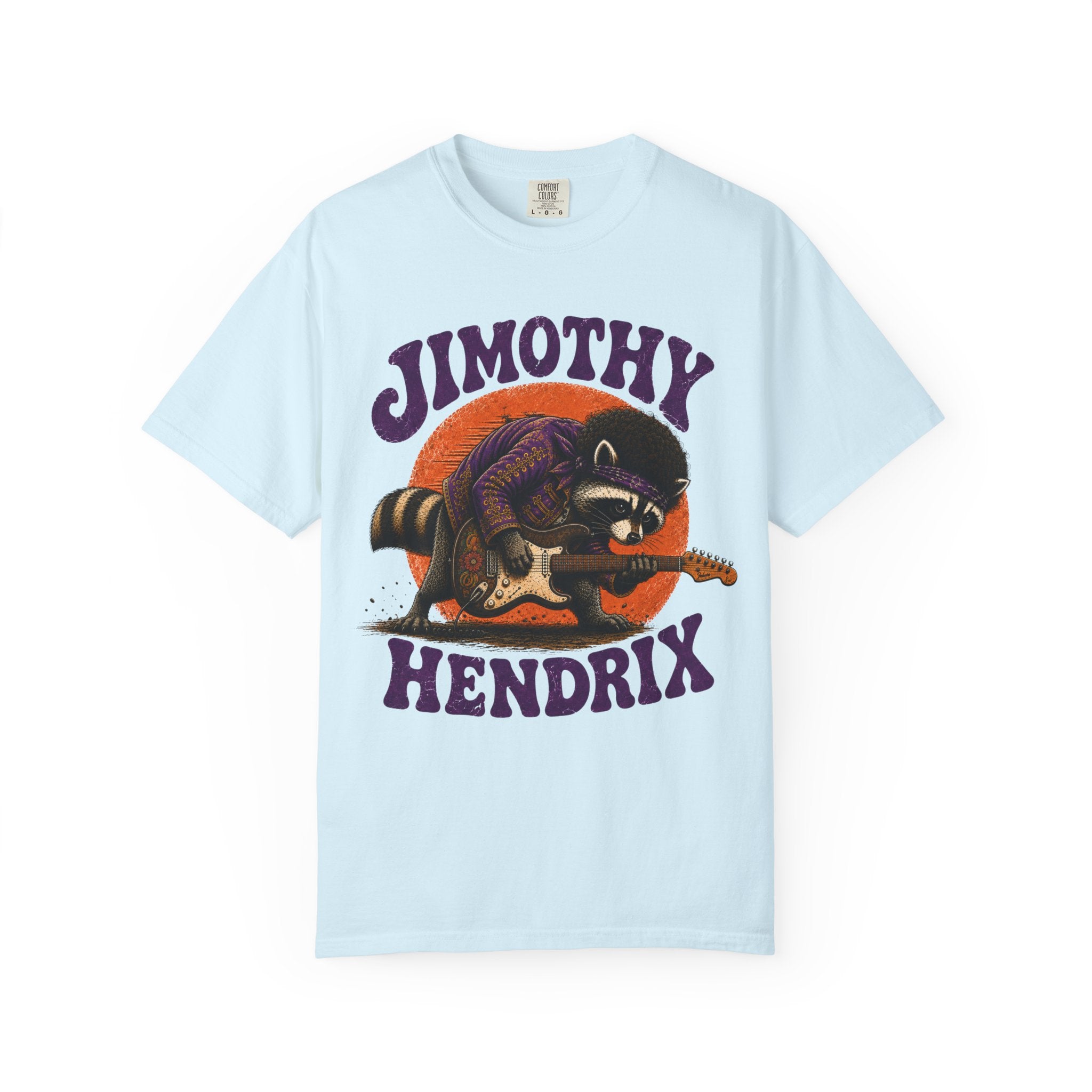 Jimothy Hendrix raccoon playing electric guitar T-shirt | vintage rock tee